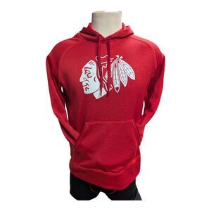 Adidas Chicago Blackhawks Red Hoodie – Large (23×29)